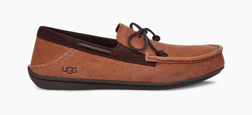 Ugg Karson Ts - Mens Moccasins - Brown - NZ (2315OSGQZ)